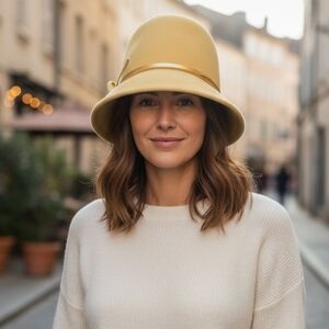 Vintage Mr. John classic New York Paris hat Toscano made in Italy